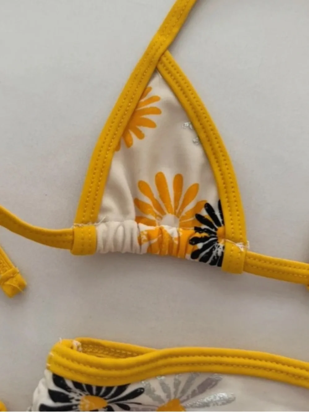 Amy Coe Baby Girls Sunflower 🌻 2PC Bikini Swimsuit in White, 18 Months